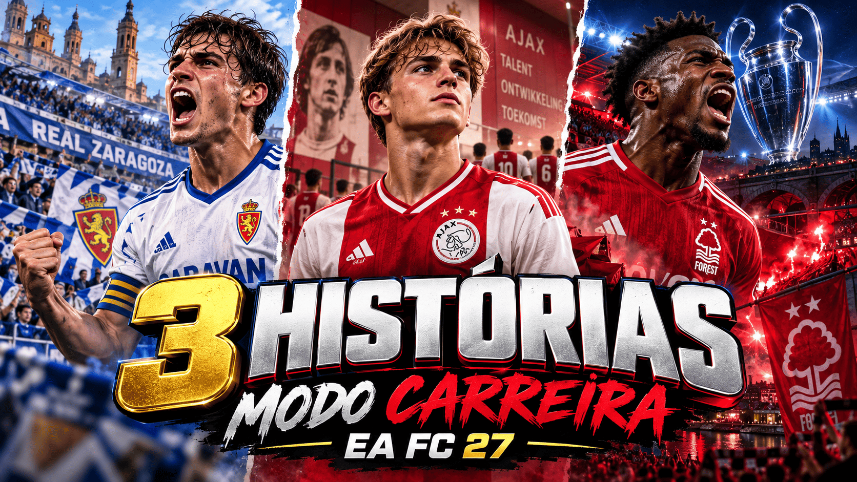 Capa de 3 histórias incríveis para começar um Modo Carreira no EA FC 27