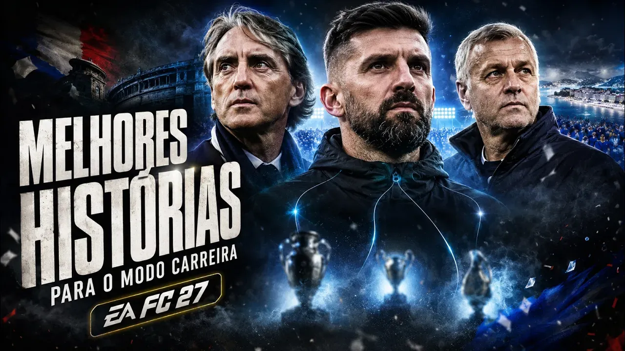 Capa de 3 times para começar um Modo Carreira inesquecível no EA FC 27
